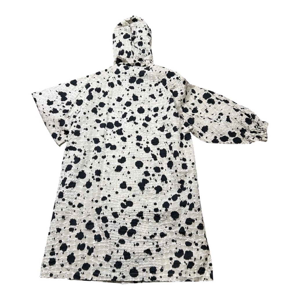 Dries Van Noten hooded animal print cloque coat size XS Fall 2022 jacket luxury - Picture 3 of 9